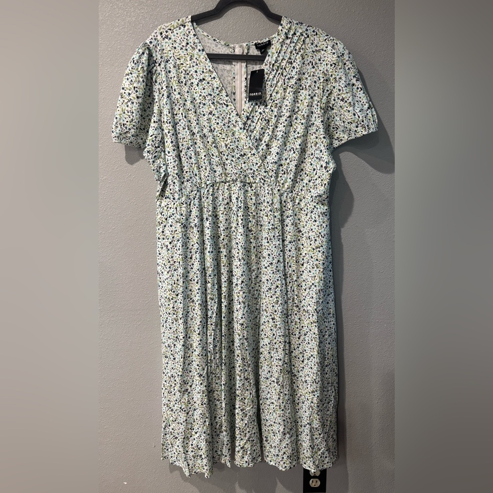 Torrid Multicolor Floral Midi Dress